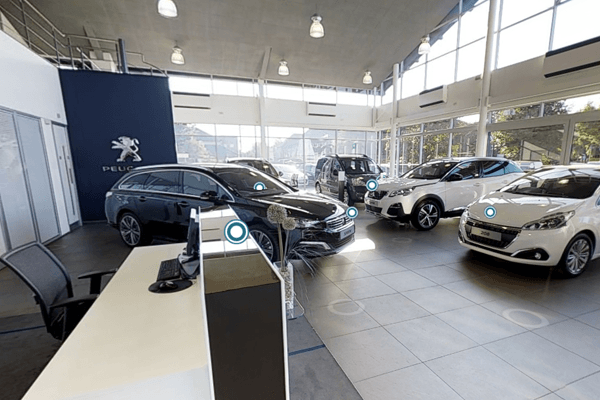 Showroom Peugeot- mẫu dự án tham khảo